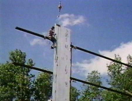 Hi-Way Drive-In Theatre - Screen Construction July 1996 (newer photo)